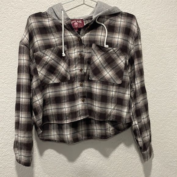 Hippie Rose flannel button down size small - Picture 1 of 3